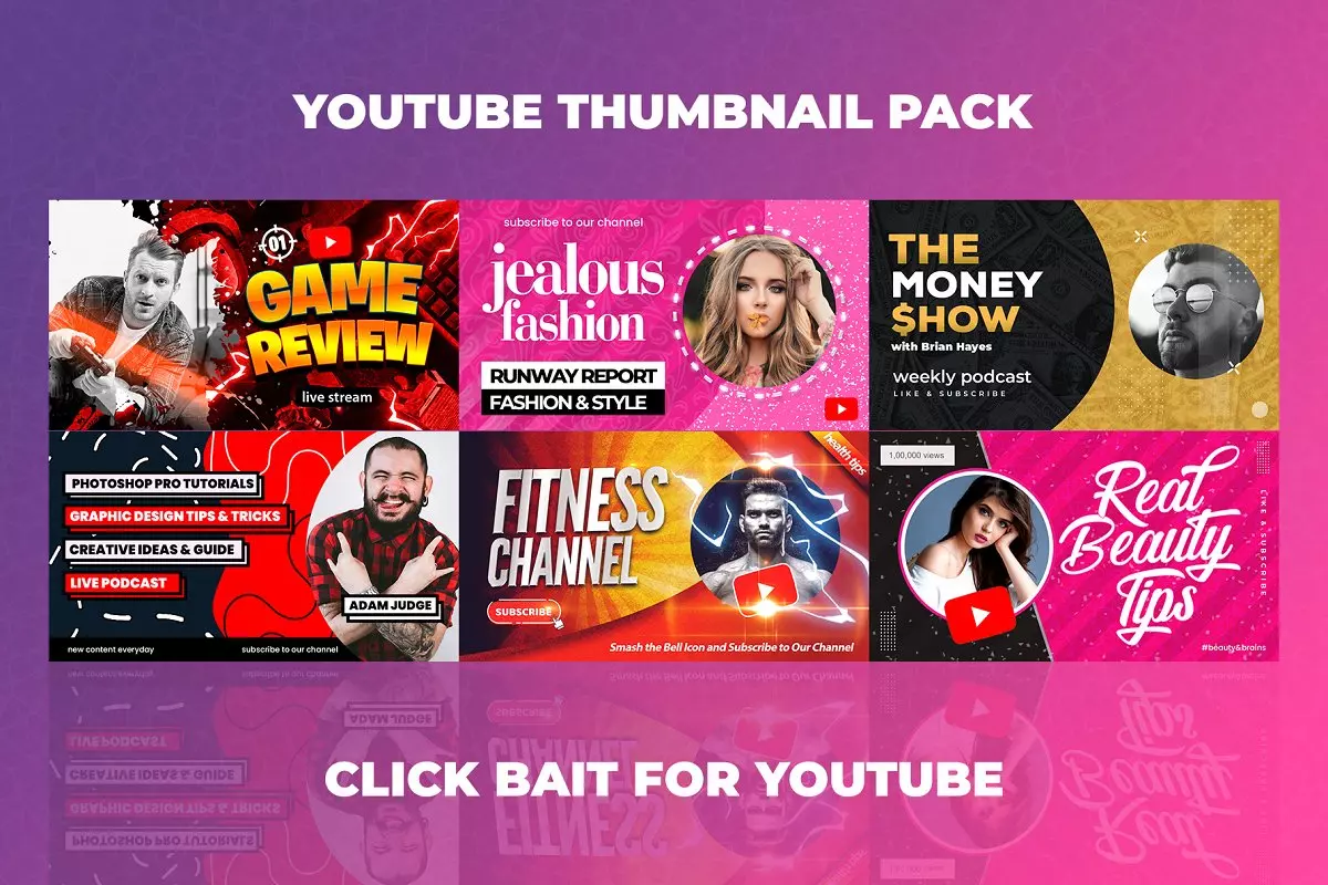 Youtube Thumbnail Mega Pack 2025 Smart Digi Shop
