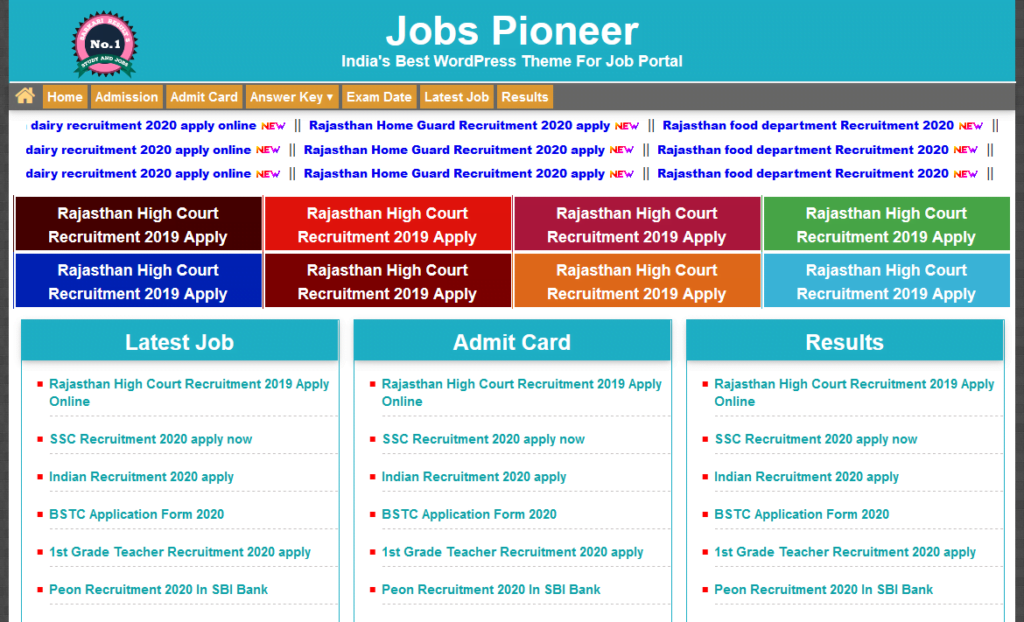 Jobs Pioneer WordPress Theme v2.2 Free Smart Digi Shop