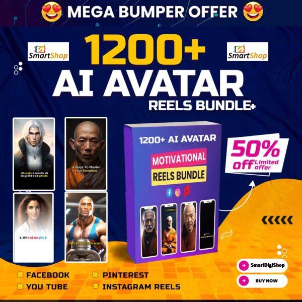 1200+ Ai Avatar Reels Bundle in Hindi 2025 Ai Avatar Reels Bundle