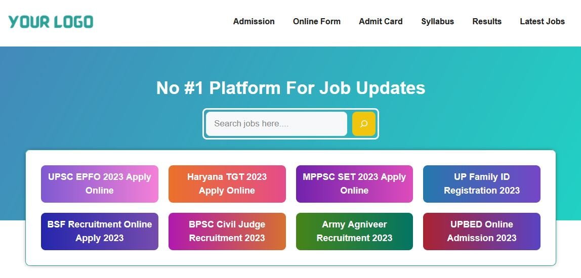 New Job Website GeneratePress Theme 2025 New Job Website
