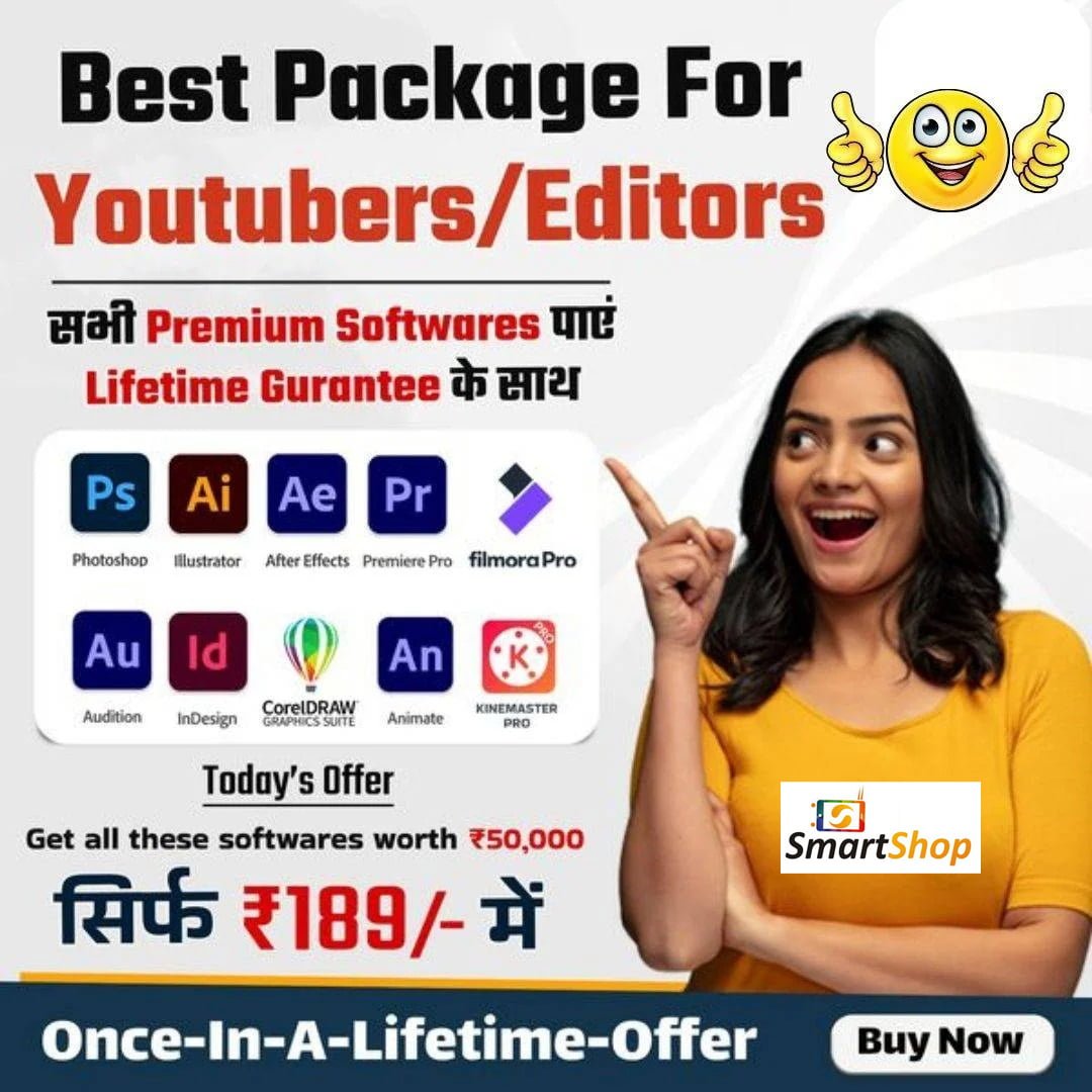 Complete Package For Youtubers/Editors 2025 Best Package For Youtubers